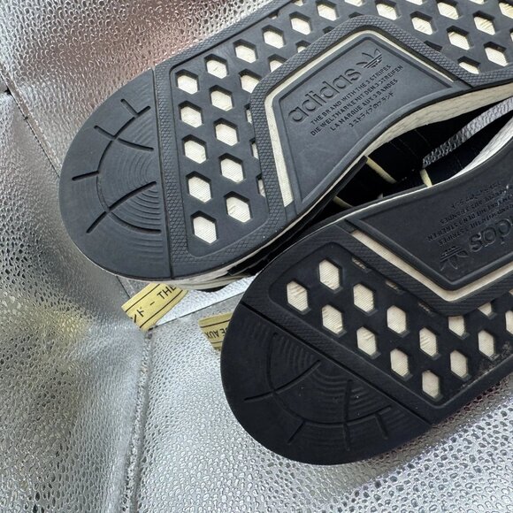 Size 8.5 Adidas Thebe Magugu x NMD_R1 Mens Black Running Sneakers GX2074 - Picture 13 of 13